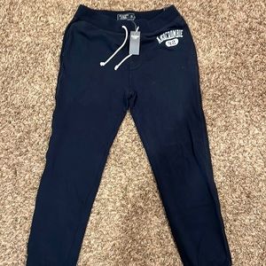 NWT Abercrombie Mens XS Navy Joggers!